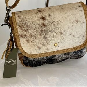 Myra Bag  Dazzling Hairon

 9.5 inches.
7 inches.3 inches.
Shoulder: 24 …